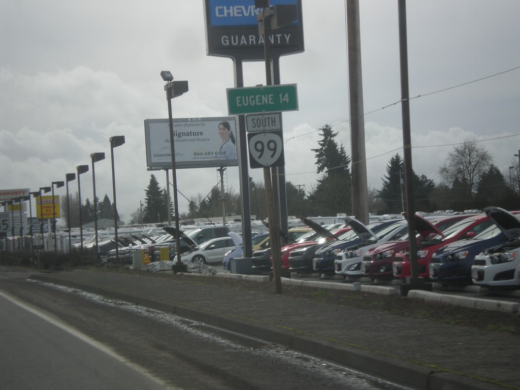 OR-99 South - Distance Marker