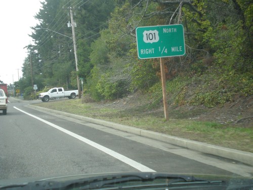 OR-126 West Approaching US-101