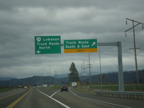 OR-34 East - Lebanon Truck Route