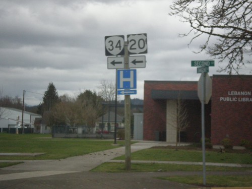 OR-34 East/(To) US-20 - 2nd St. Lebanon