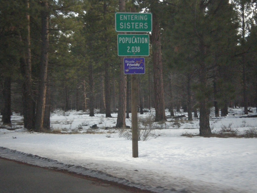 US-20/OR-126 East - Entering Sisters