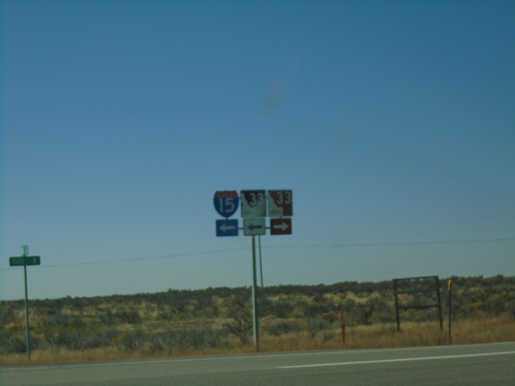 Exit of Weigh Station at ID-33/I-15 Ramps