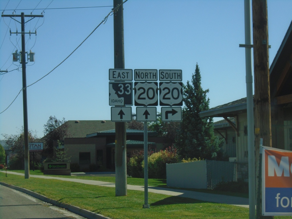 ID-33 East Approaching US-20