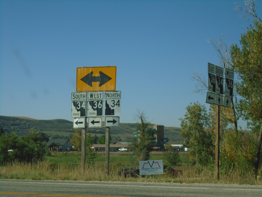 ID-36 West at ID-34 - Franklin County