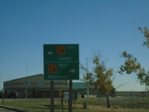 US-191 South at WY-28