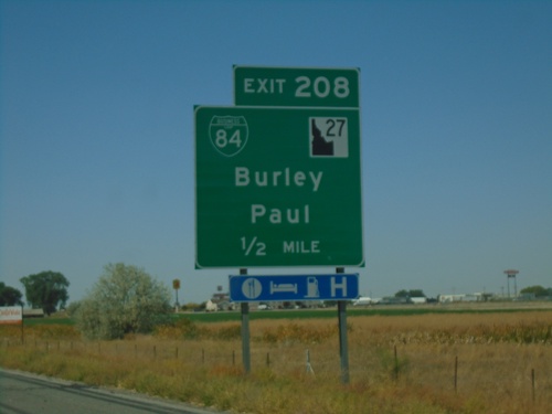 I-84 West - Exit 208