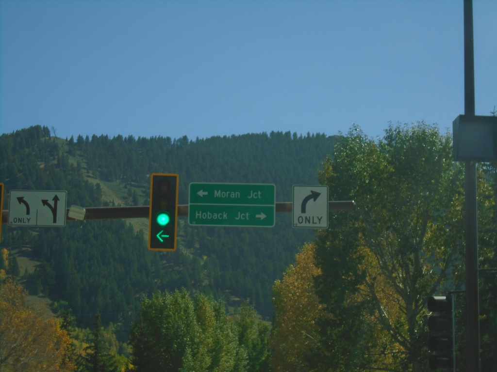 End WY-22 East at US-26/US-89/US-189/US-191