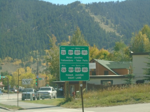 WY-22 East at US-26/US-89/US-189/US-191