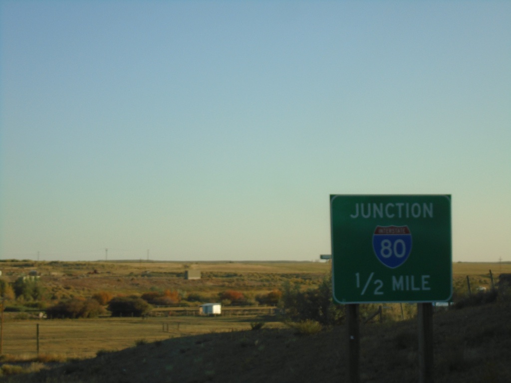 WY-414 North Approaching I-80