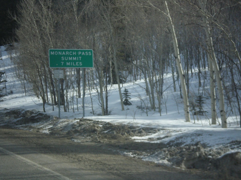 US-50 East - Monarch Pass Summit 7 Miles