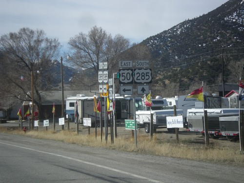 US-50 East/US-285 South at Split