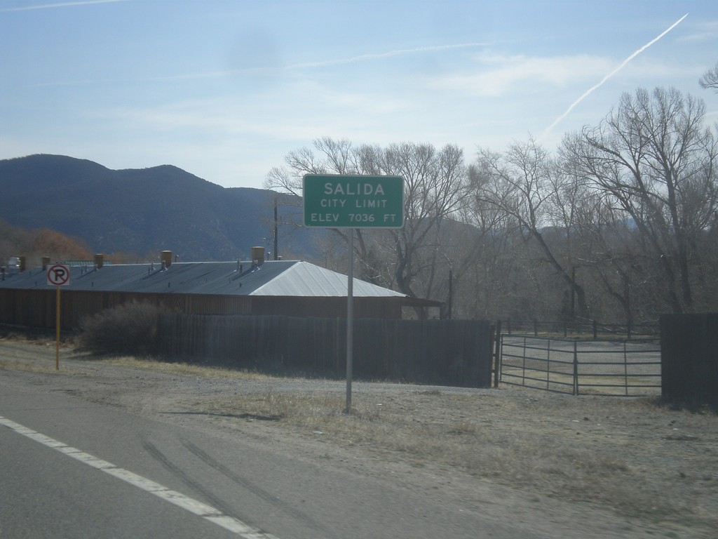 US-50 East - Entering Salida