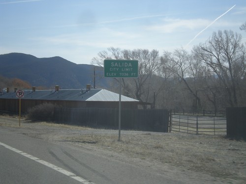 US-50 East - Entering Salida