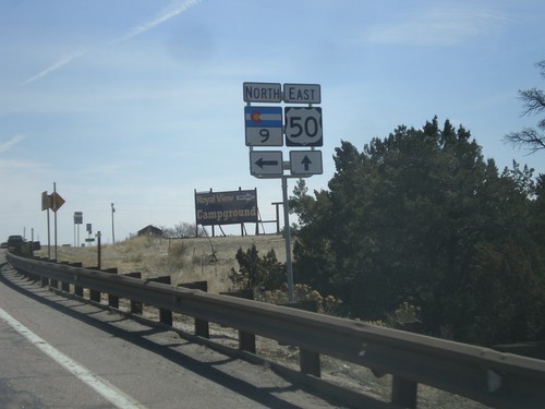 US-50 East at CO-9 North