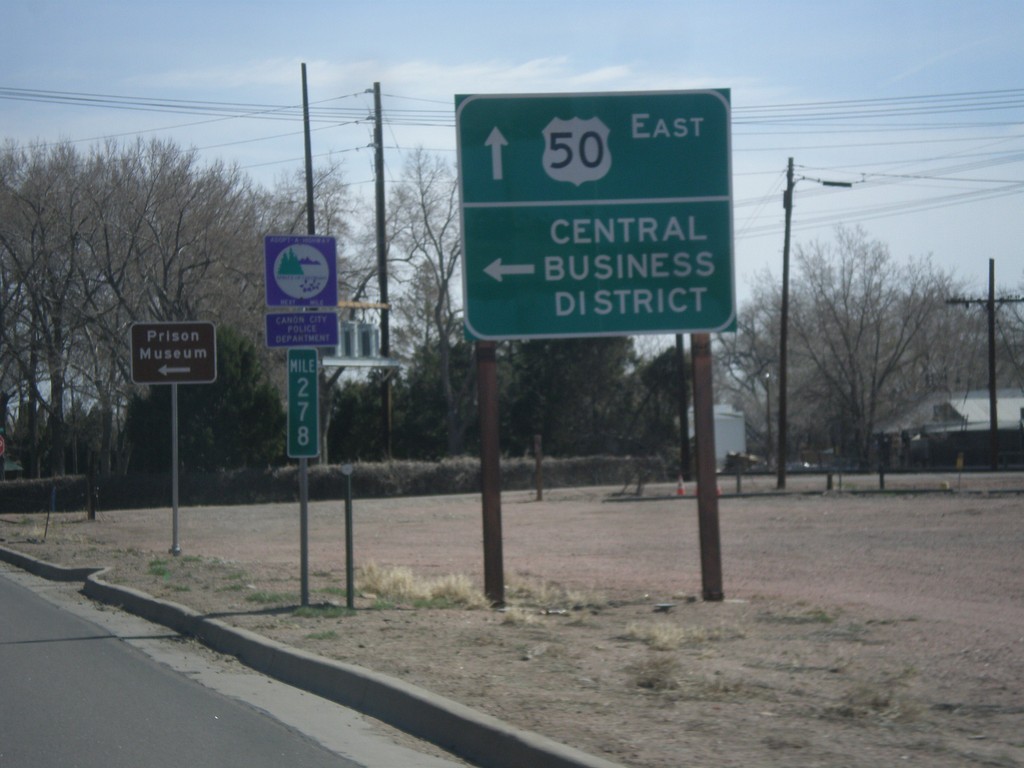 US-50 East - Cañon City Central Business District