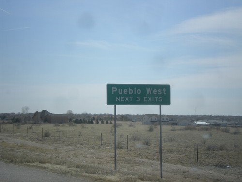 US-50 East - Pueblo West Next 3 Exits