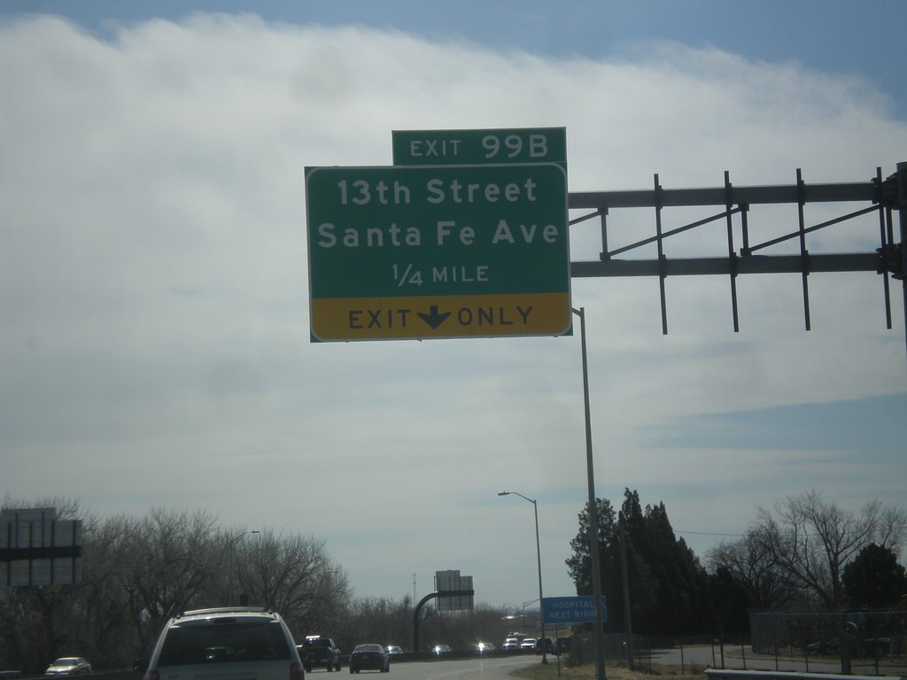 I-25 South - Exit 99B