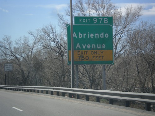 I-25 South - Exit 97B