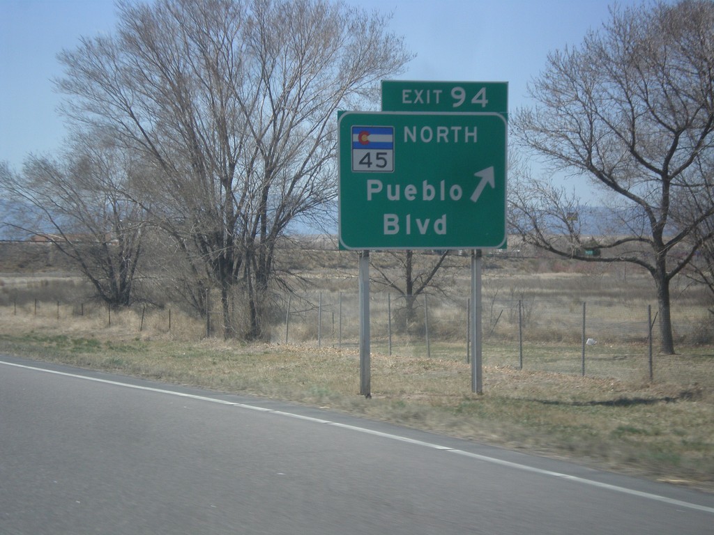 I-25 South - Exit 95