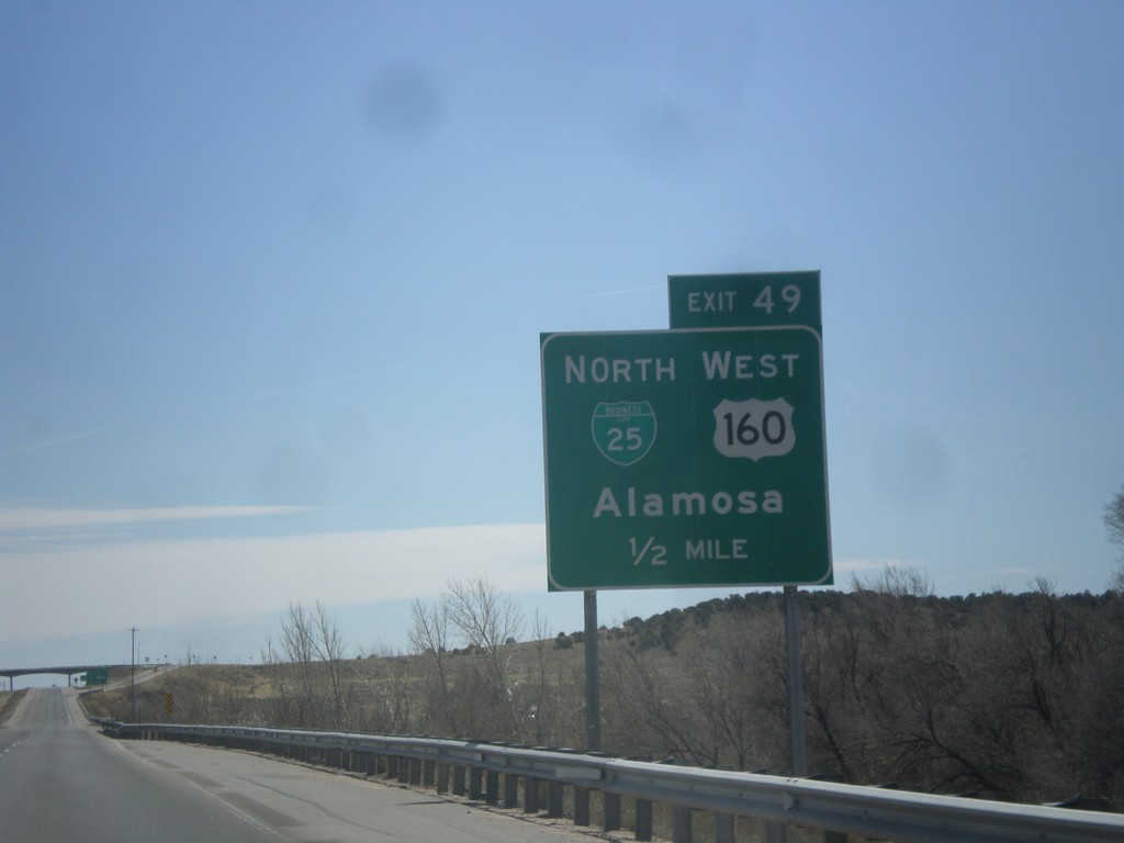 I-25 South - Exit 49