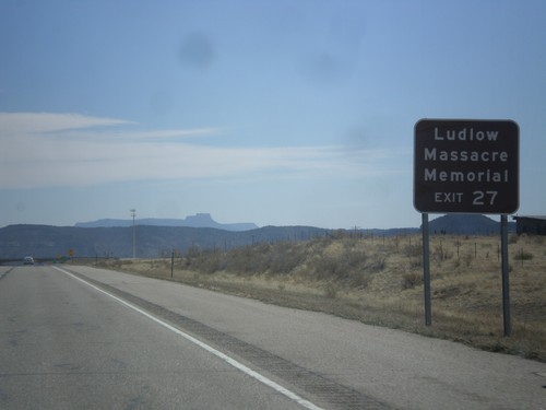 I-25 South - Ludlow Massacre Memorial