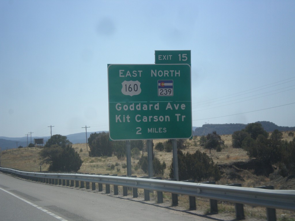 I-25 South - Exit 15