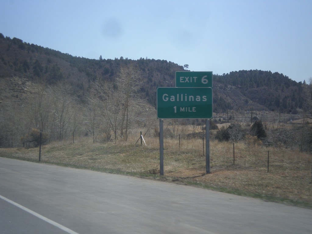 I-25 South - Exit 6