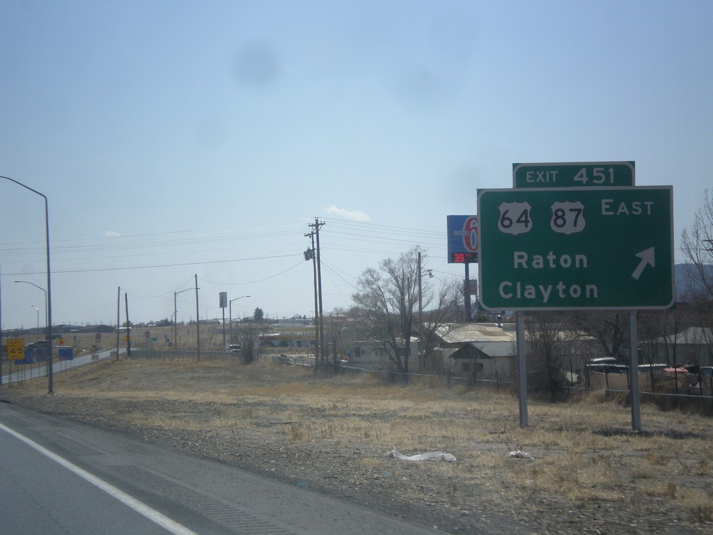 I-25 South - Exit 451