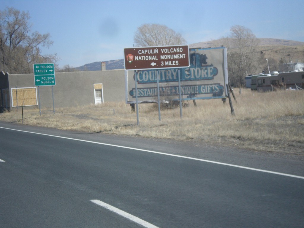 US-64/US-87 East - Capulin National Monument