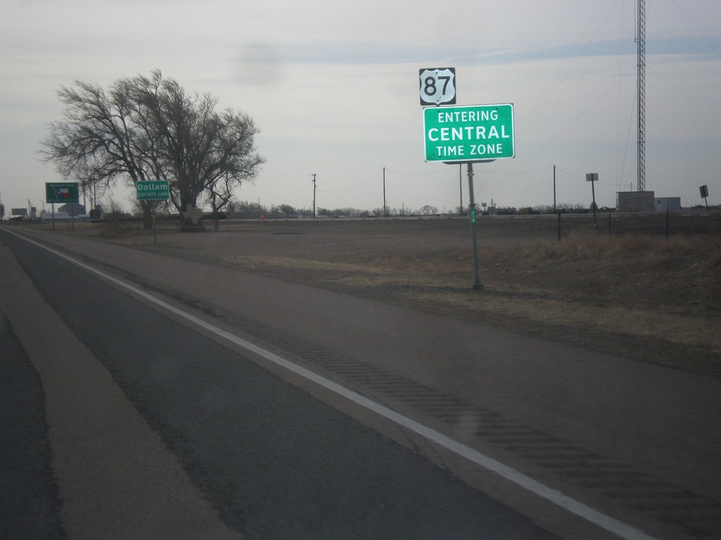 US-87 South - Central Time Zone