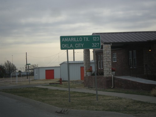 US-56/US-64/US-412/OK-3 East - Distance Marker