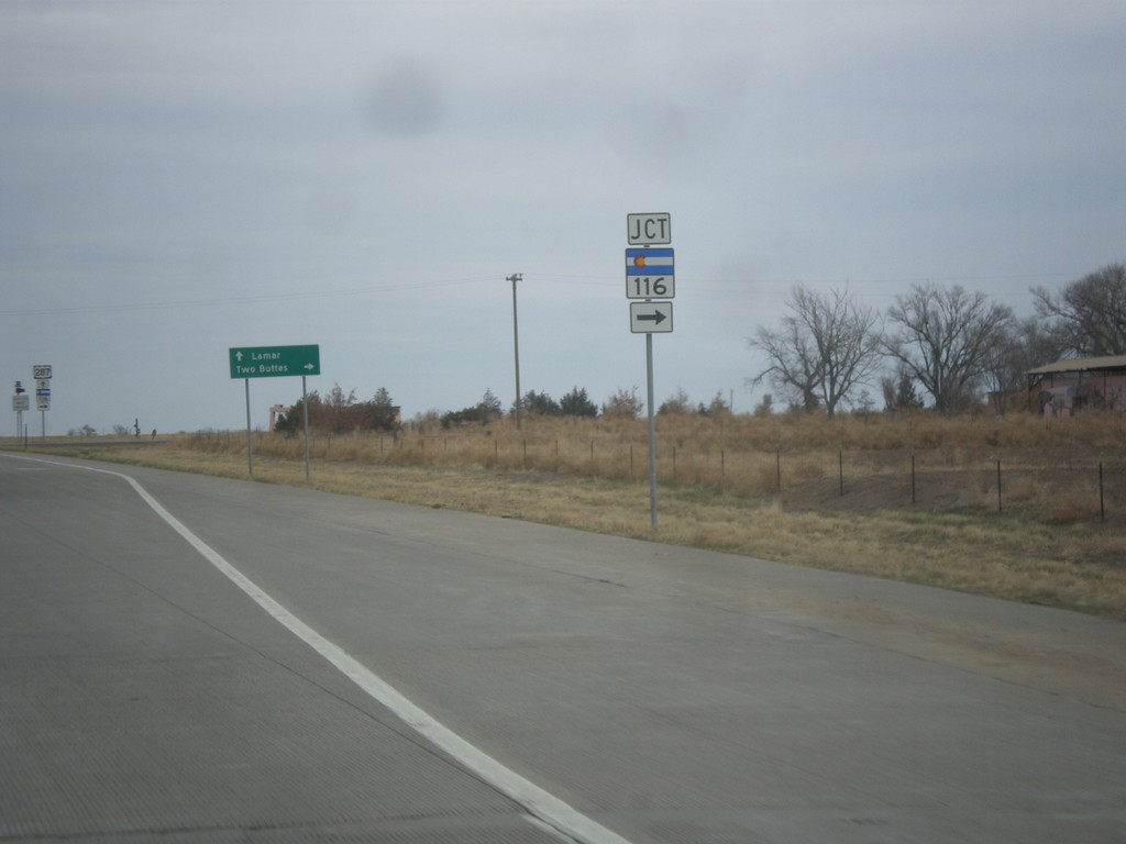 US-287/US-385 North Approaching CO-116