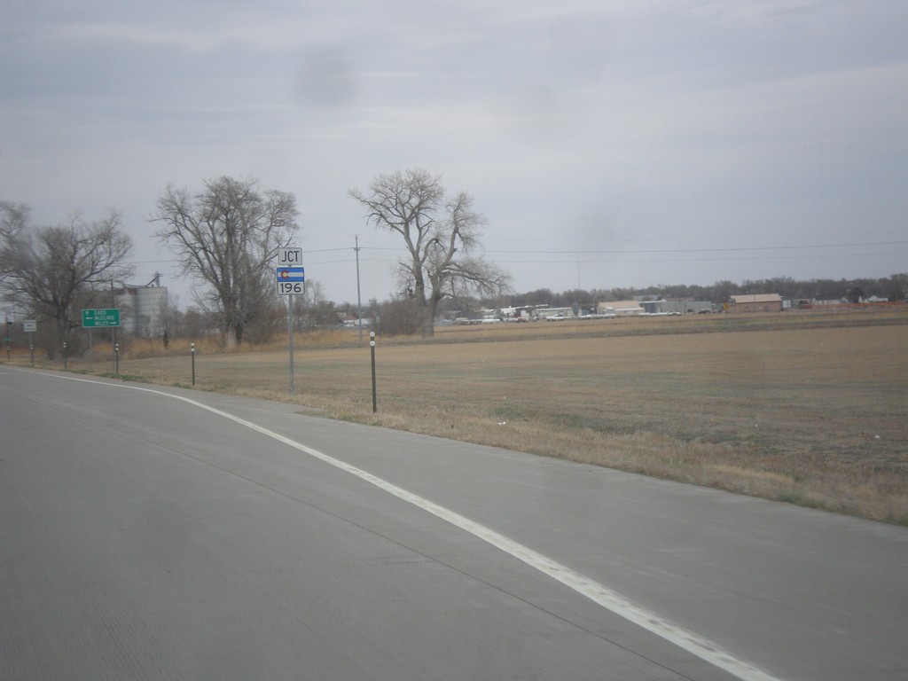 US-287 North Approaching CO-196