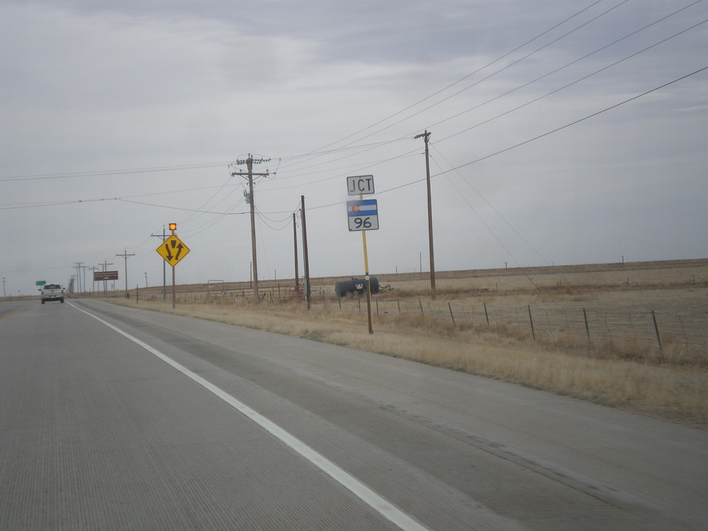 US-287 North Approaching CO-96