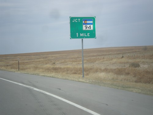 US-40 West/US-287 North Approaching CO-94