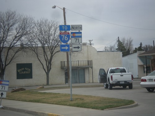 US-34 West/CO-71 North at CO-71 North