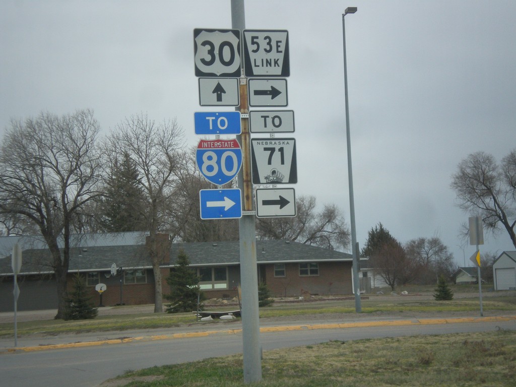 US-30 East at NE-53E Link