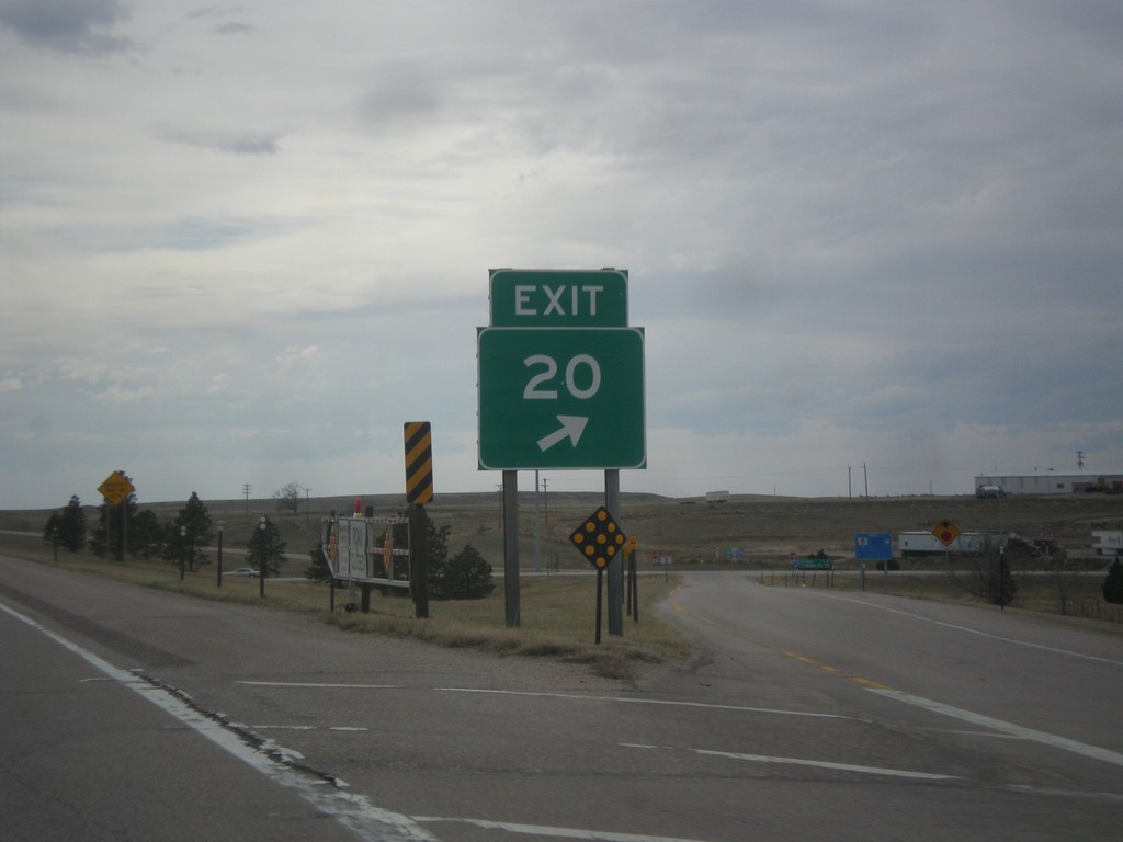 I-80 West - Exit 20 Gore