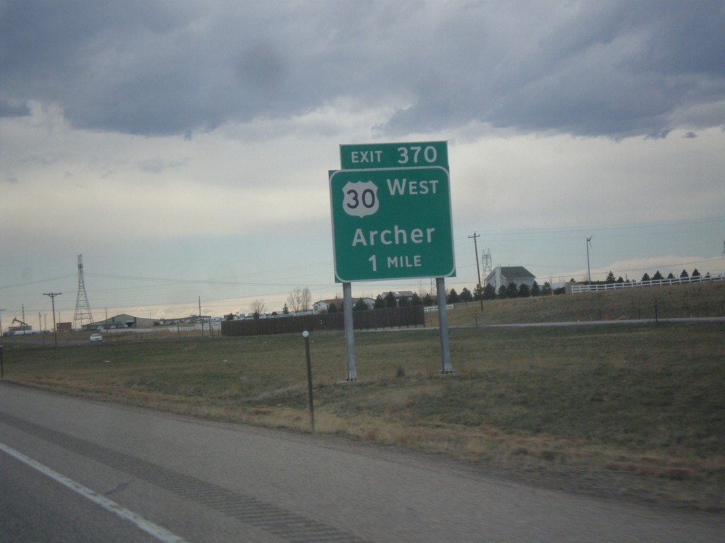 I-80 West - Exit 370