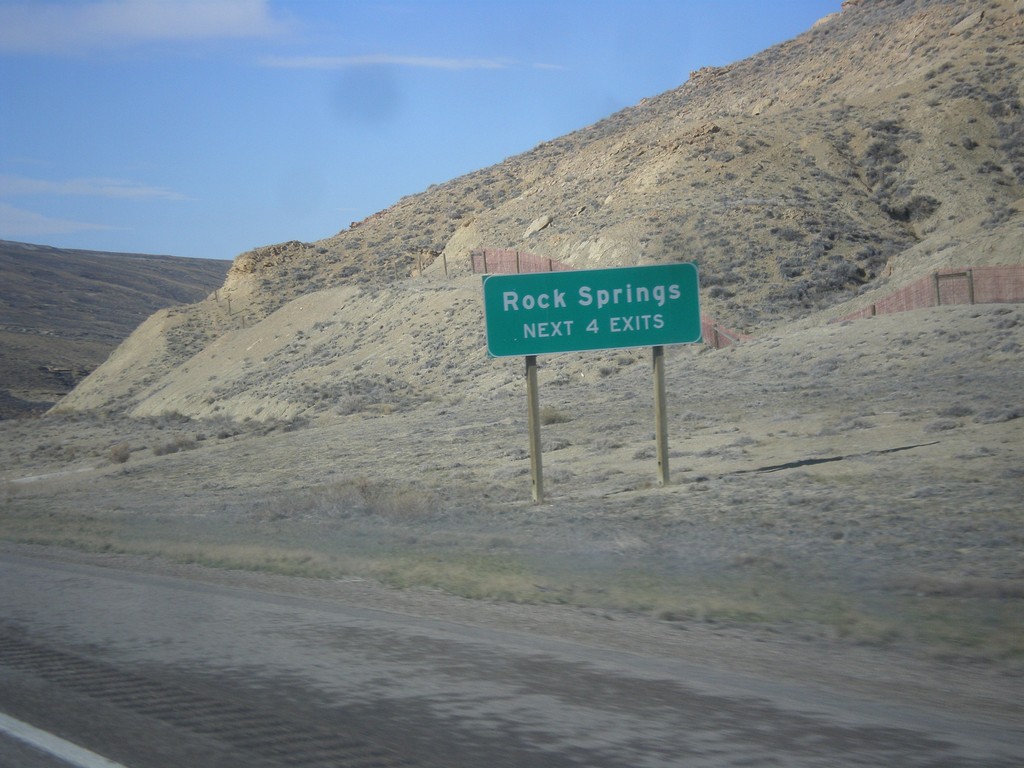 I-80 West - Rock Springs Exits