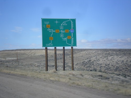 I-80 West - Bridger Valley Route Diagram