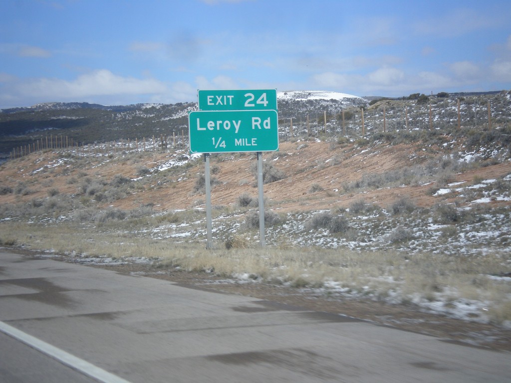 I-80 West - Exit 24