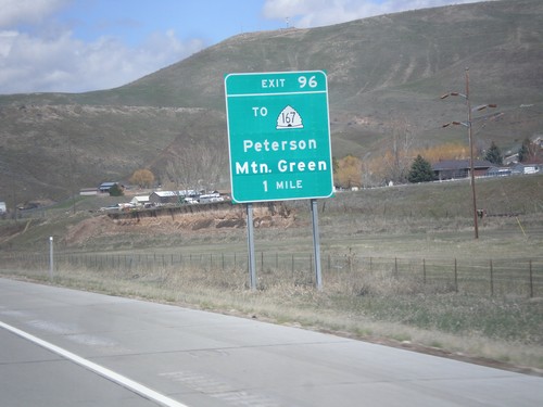 I-84 West - Exit 96