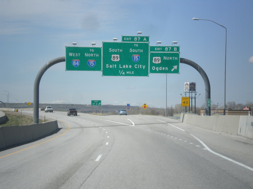 I-84 West - Exits 87A and 87B