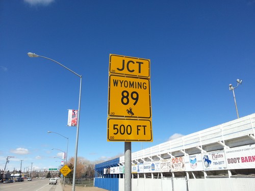 BL-80/Bus. US-189 West Approaching WY-89