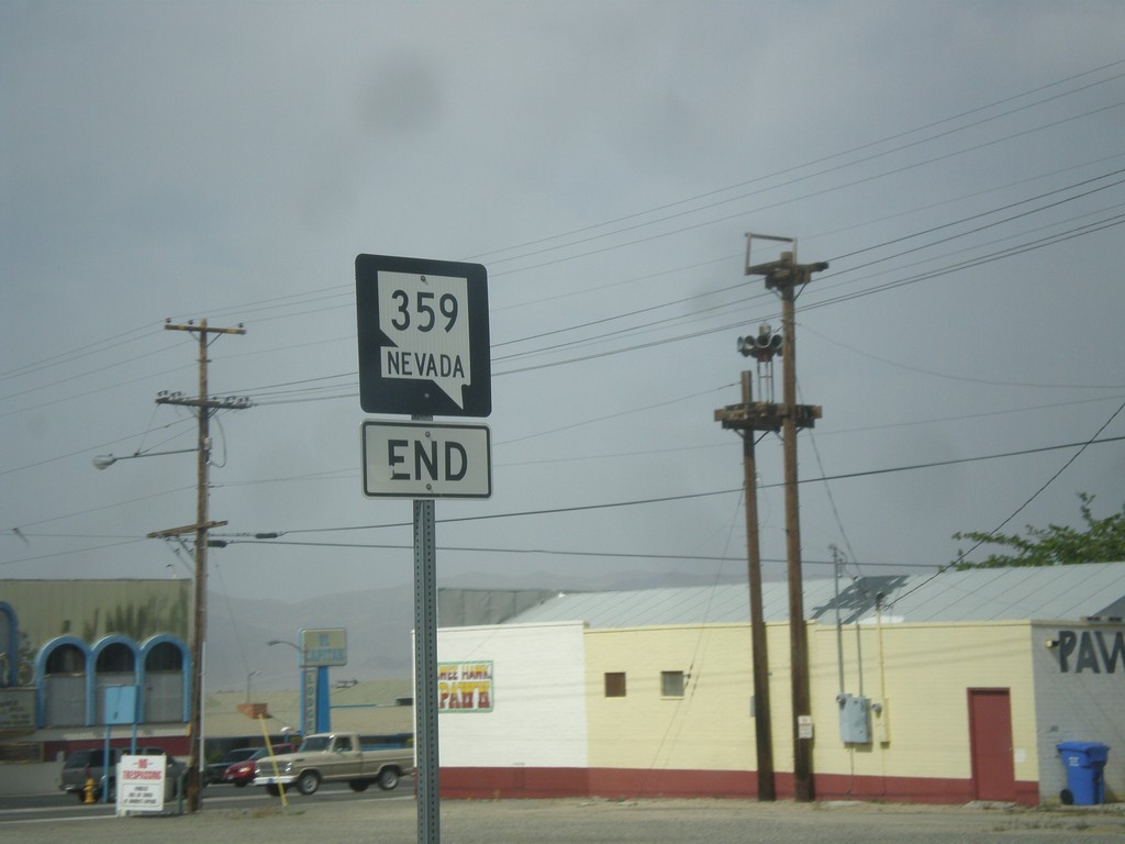 End NV-359 North at US-95