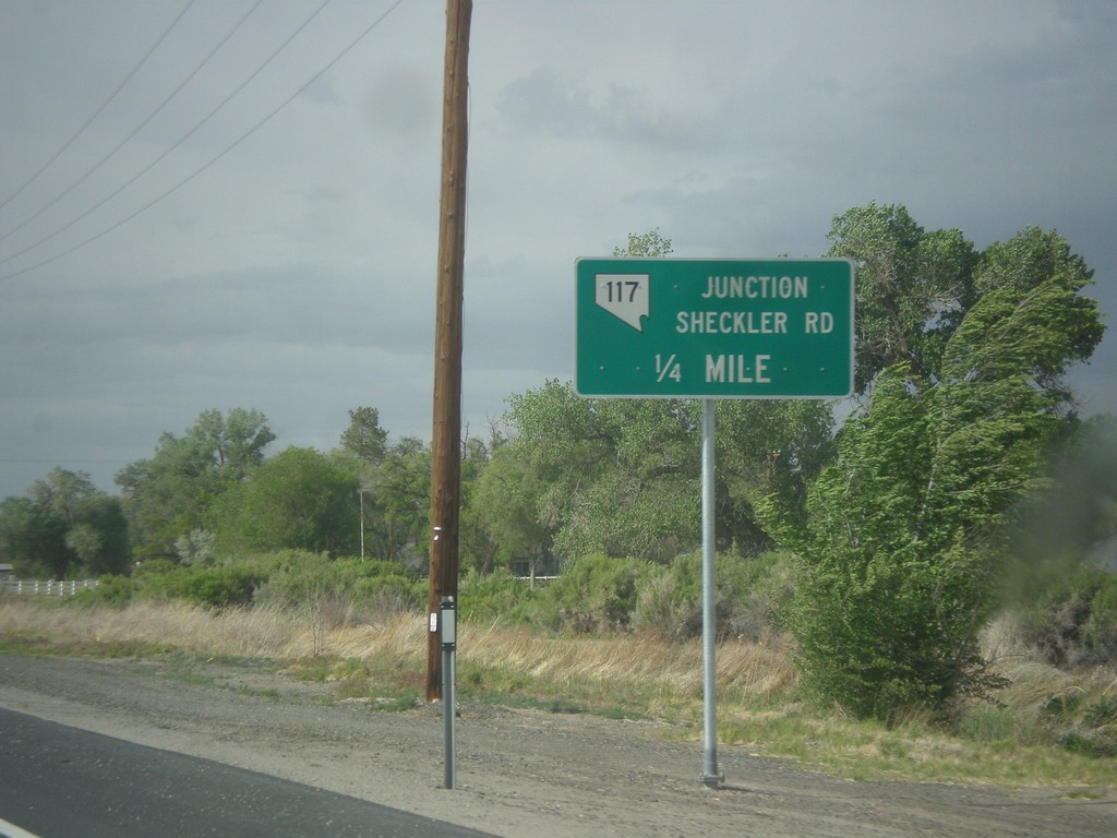 US-95 North Approaching NV-117