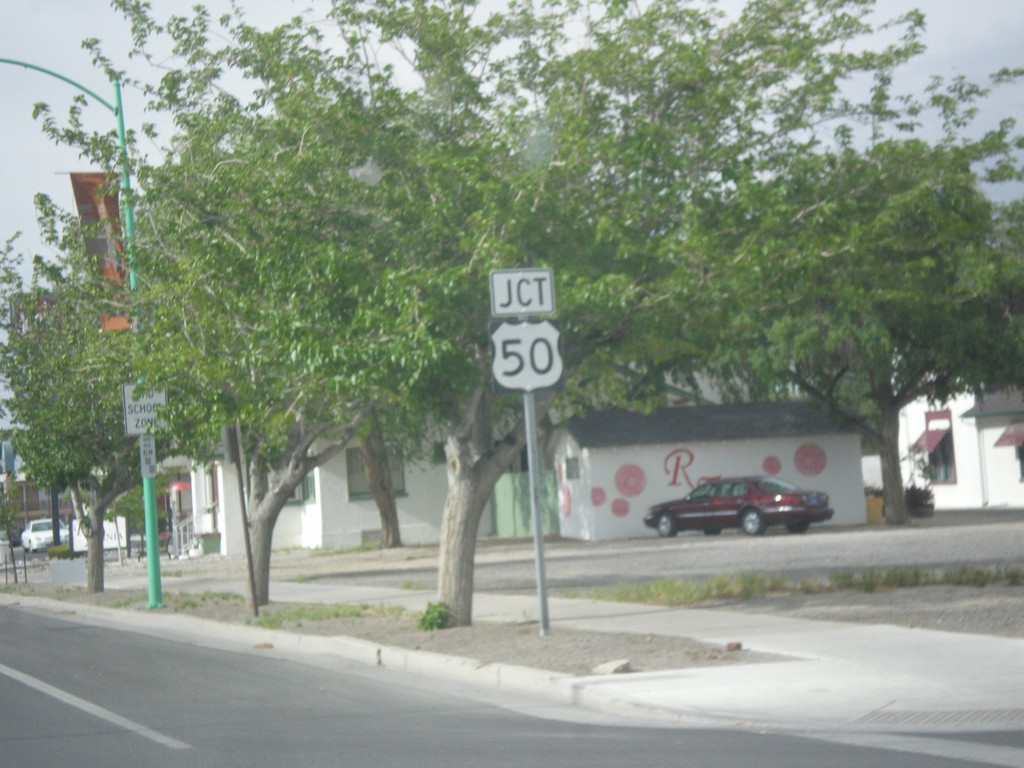 US-95 North Approaching US-50