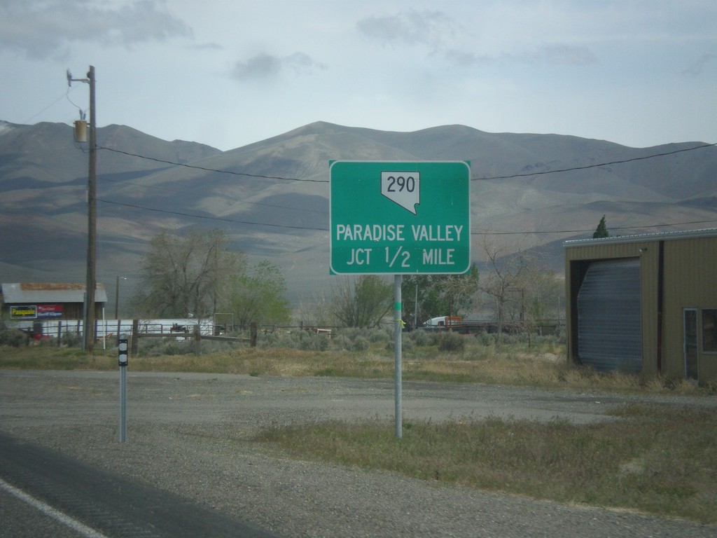 US-95 North Approaching NV-290