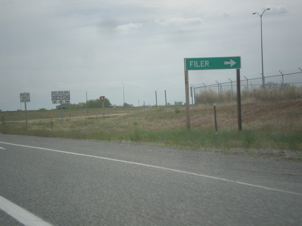 US-93 South Approaching US-30 West